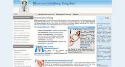 Desktop Screenshot of blasenentzuendung-ratgeber.de